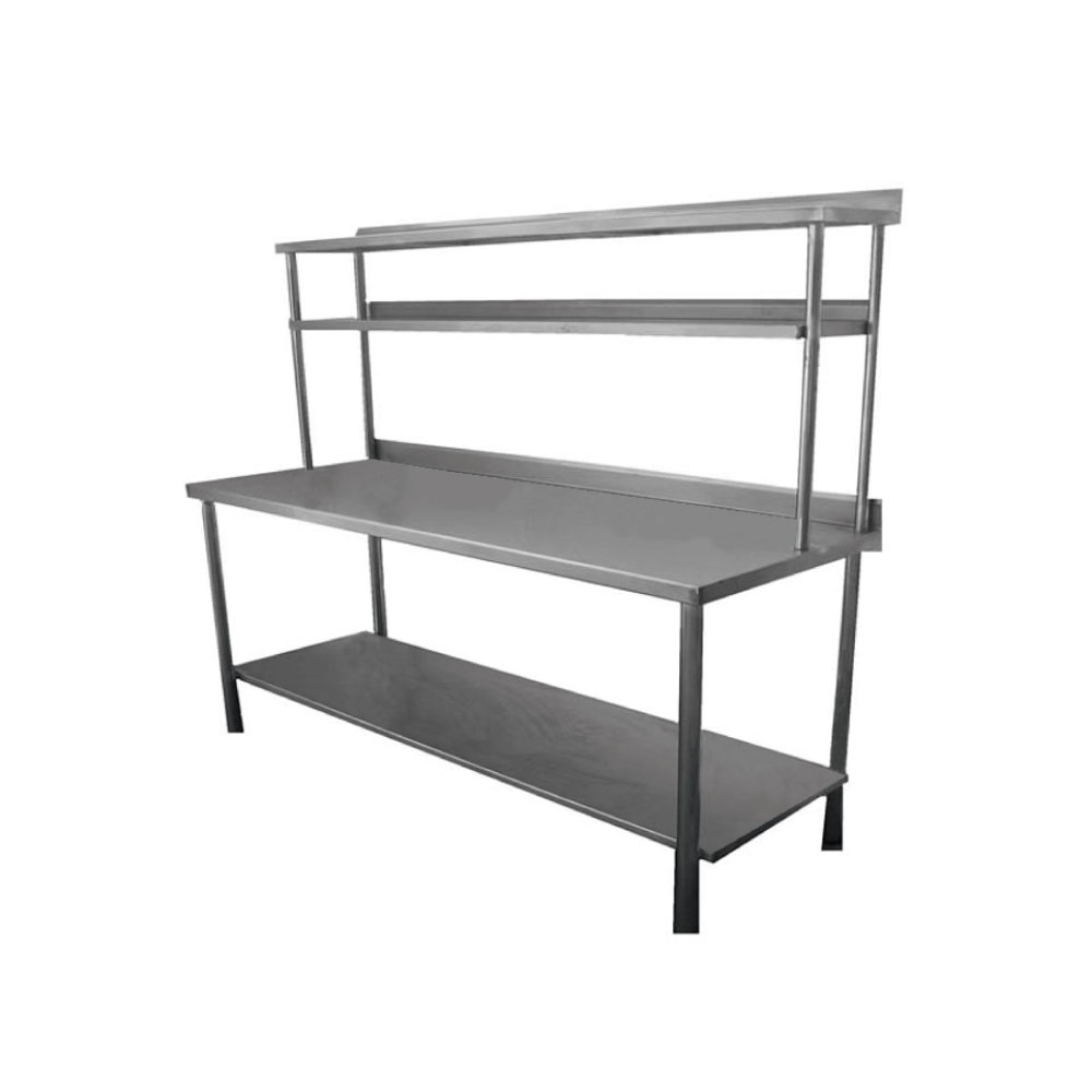 MESA DE TRABAJO 2 NIVELES CON REPISA