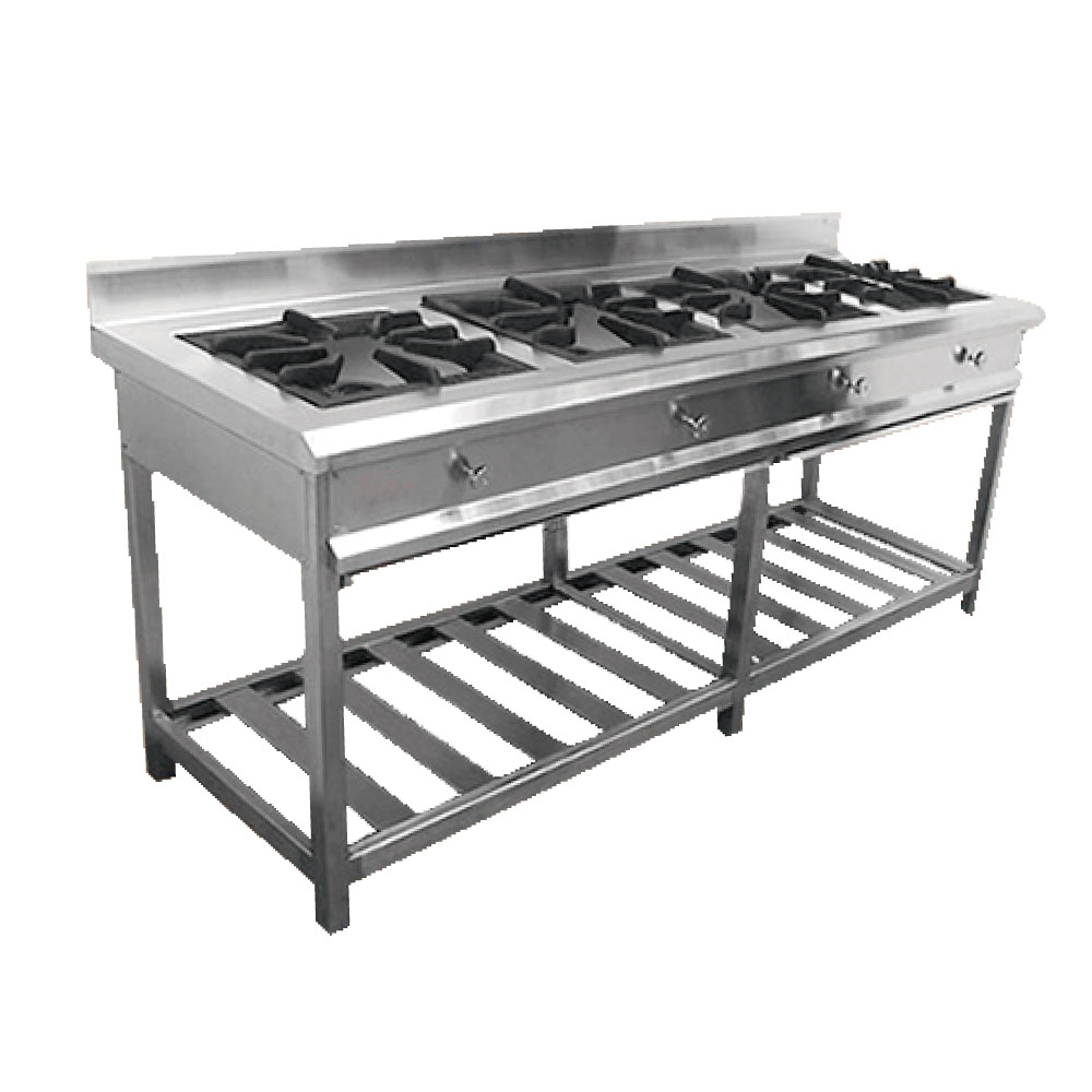 COCINA INDUSTRIAL 4 HORNILLAS