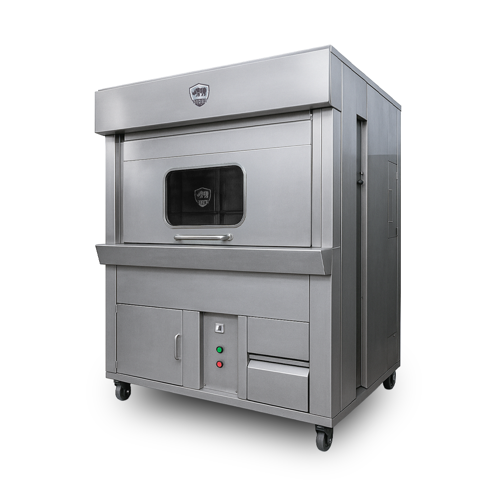 HORNO POLLERO CON COMPUERTA PANORÁMICA