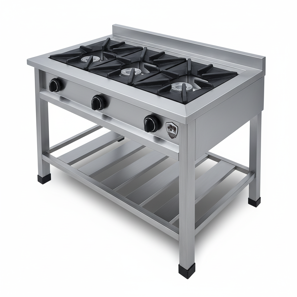 COCINA INDUSTRIAL 3 HORNILLAS