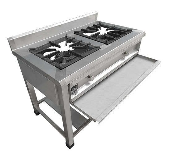 COCINA INDUSTRIAL 2 HORNILLAS